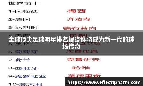 全球顶尖足球明星排名揭晓谁将成为新一代的球场传奇